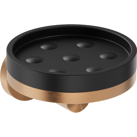 Mexen Triv porte-savon, noir/cuivre brossé - 70A33055-65B
