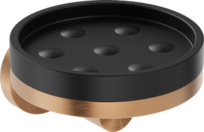 Mexen Triv porte-savon, noir/cuivre brossé - 70A33055-65B