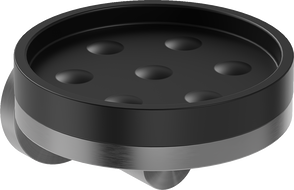 Mexen Triv porte-savon, noir/gris canon brossé - 70A33055-66B