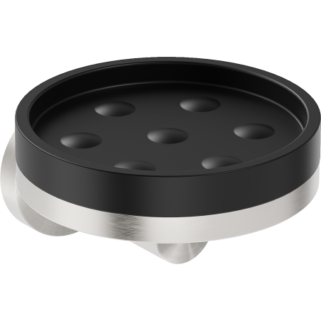 Mexen Triv porte-savon, noir/nickel brossé - 70A33055-97B
