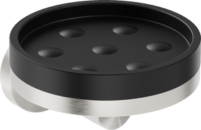 Mexen Triv porte-savon, noir/nickel brossé - 70A33055-97B