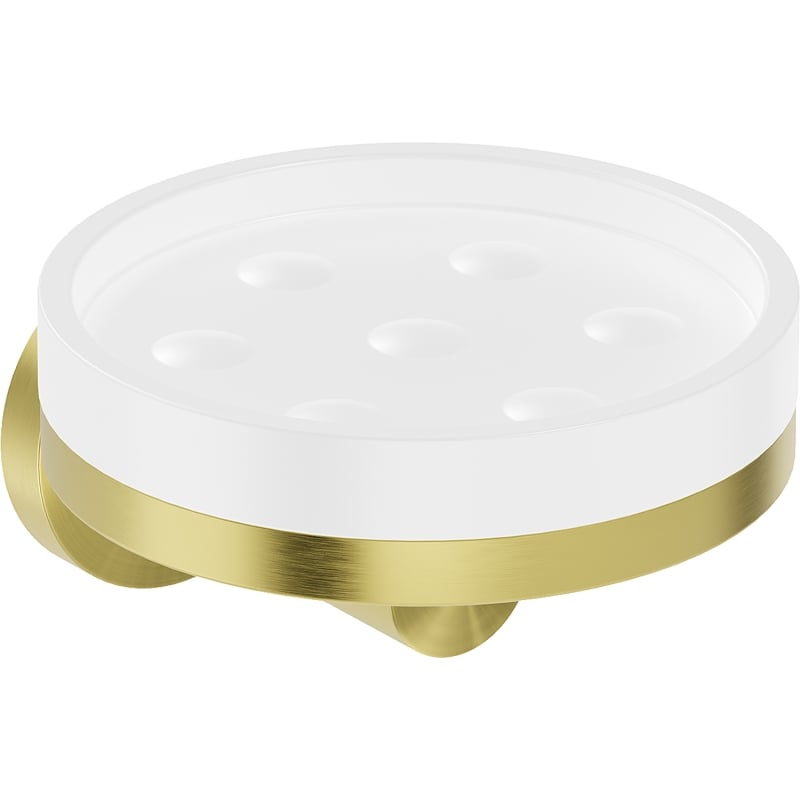 Mexen Triv porte-savon, blanc/or brossé - 70A33055-55W