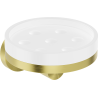 Mexen Triv porte-savon, blanc/or brossé - 70A33055-55W