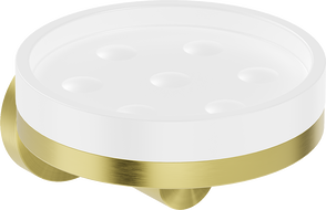 Mexen Triv porte-savon, blanc/or brossé - 70A33055-55W