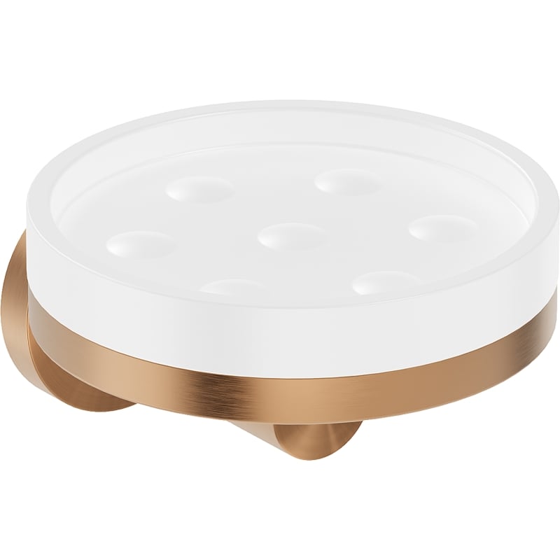 Mexen Triv porte-savon, blanc/cuivre brossé - 70A33055-65W