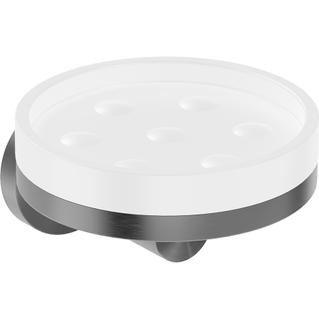 Mexen Triv porte-savon, blanc/gris pistolet brossé - 70A33055-66W