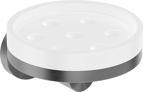 Mexen Triv porte-savon, blanc/gris pistolet brossé - 70A33055-66W