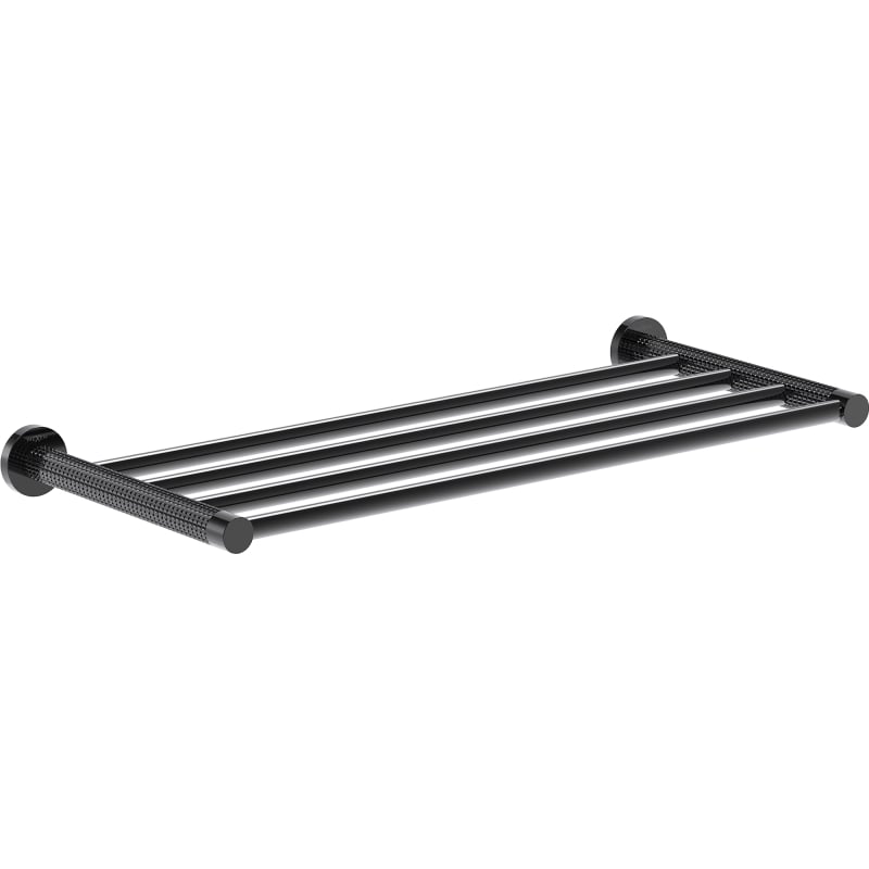 Mexen Triv étagère à serviette, chrome noir - 70A33082-73