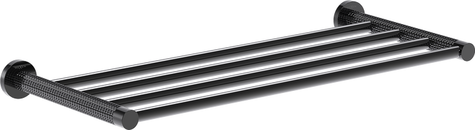 Mexen Triv étagère à serviette, chrome noir - 70A33082-73
