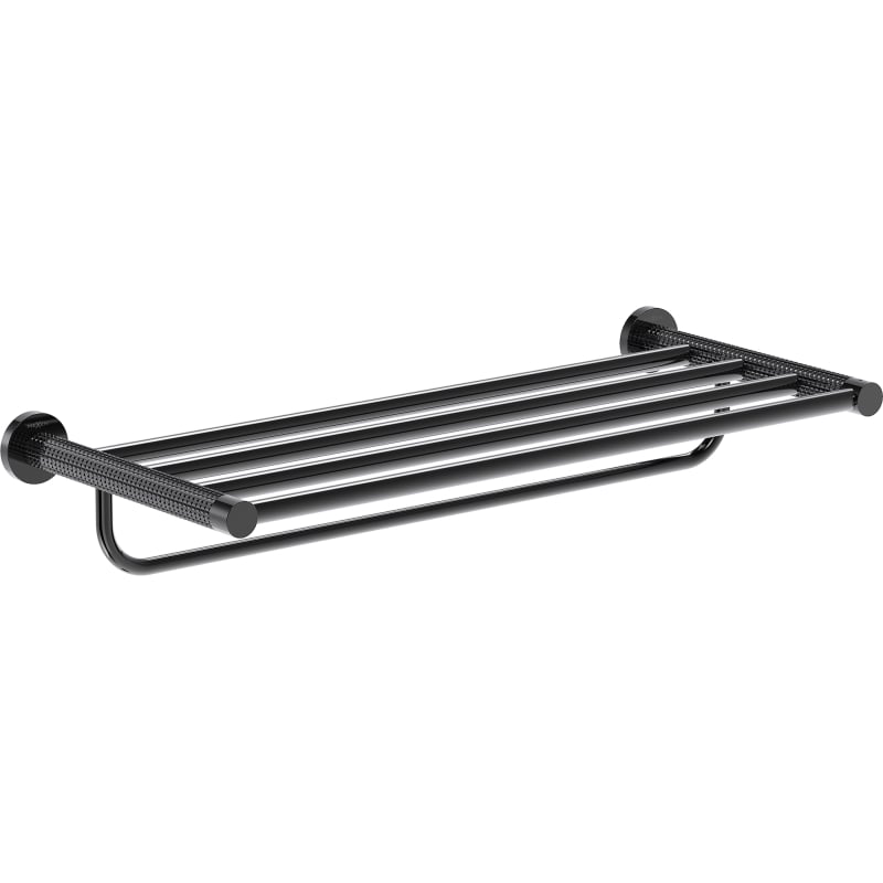 Mexen Triv étagère à serviette, chrome noir - 70A33081-73
