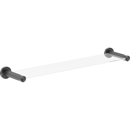 Mexen Triv étagère en verre suspendue, gris de canon brossé - 70A33061-66