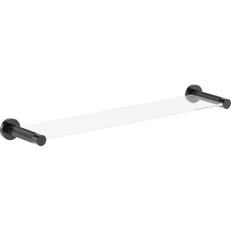 Mexen Triv étagère en verre suspendue, chrome noir - 70A33061-73