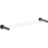 Mexen Triv étagère en verre suspendue, chrome noir - 70A33061-73
