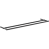 Mexen Loop double porte-serviettes, gris canon brossé - 70A71047-66