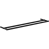 Mexen Loop double porte-serviettes, noir - 70A71047-70