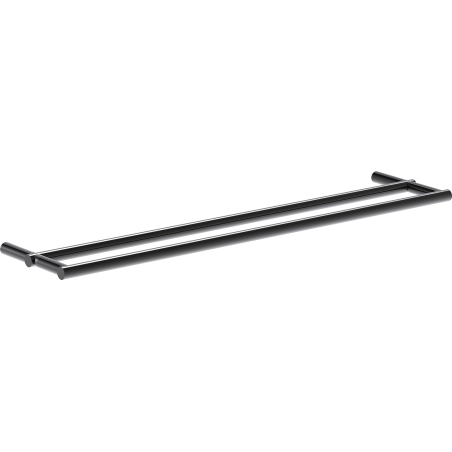Mexen Loop double porte-serviettes, chromé noir - 70A71047-73