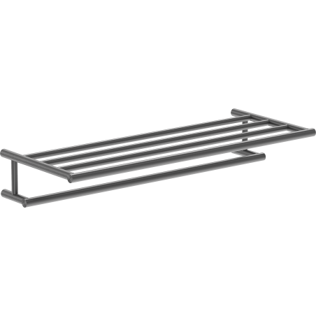 Mexen Loop étagère à serviette, gris noir brossé - 70A71081-66