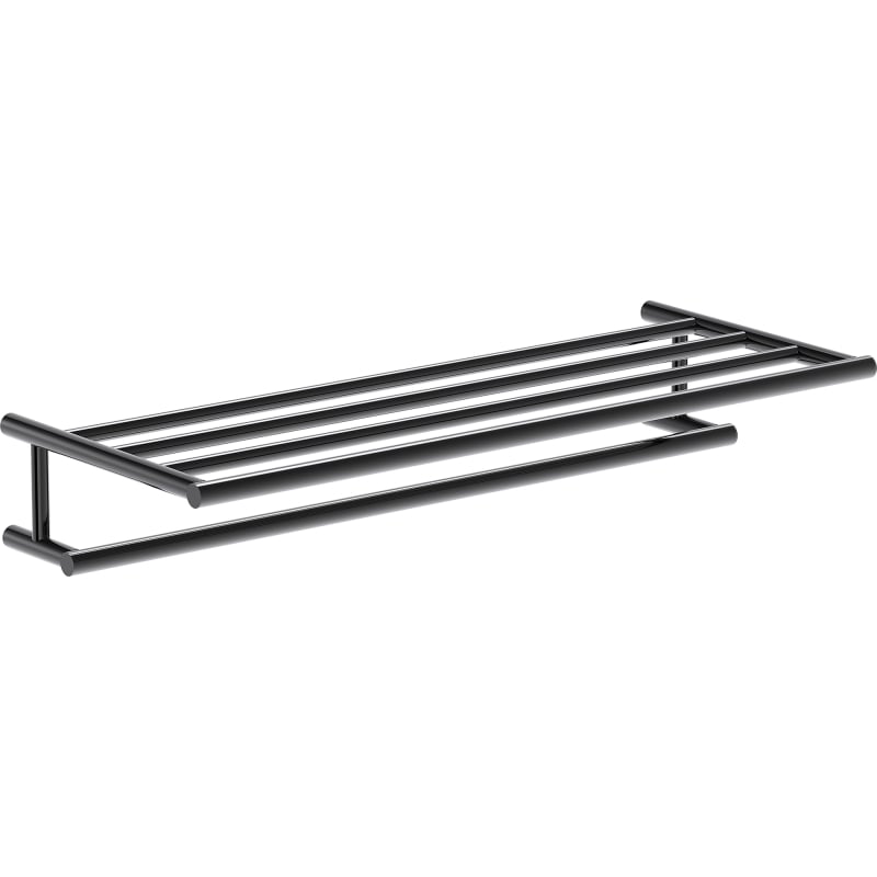 Mexen Loop étagère à serviette, chrome noir - 70A71081-73