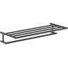 Mexen Loop étagère à serviette, chrome noir - 70A71081-73