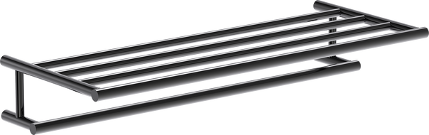 Mexen Loop étagère à serviette, chrome noir - 70A71081-73