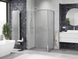 Mexen Linea cabine de douche coulissante 85 x 80 cm, transparent, chromé - 8E1-085-080-01-01