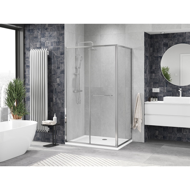 Mexen Linea cabine de douche coulissante 95 x 80 cm, transparente, chrome - 8E1-095-080-01-01