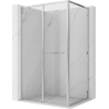 Mexen Linea cabine de douche coulissante 90 x 80 cm, transparent, chrome - 8E1-090-080-01-01