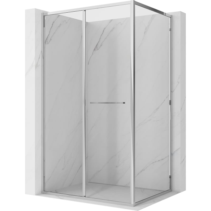 Mexen Linea cabine de douche coulissante 100 x 95 cm, transparent, chromé - 8E1-100-095-01-01