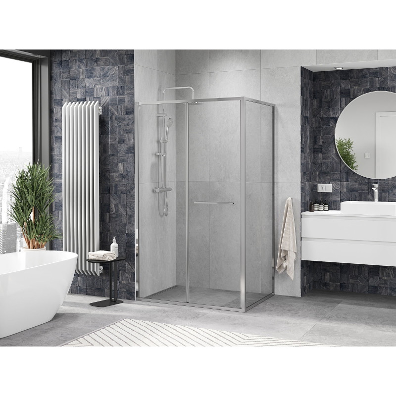 Mexen Linea cabine de douche coulissante 95 x 100 cm, transparent, chrome - 8E1-095-100-01-01