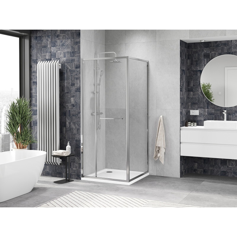 Mexen Linea cabine de douche coulissante 100 x 100 cm, transparent, chromé - 8E1-100-100-01-01
