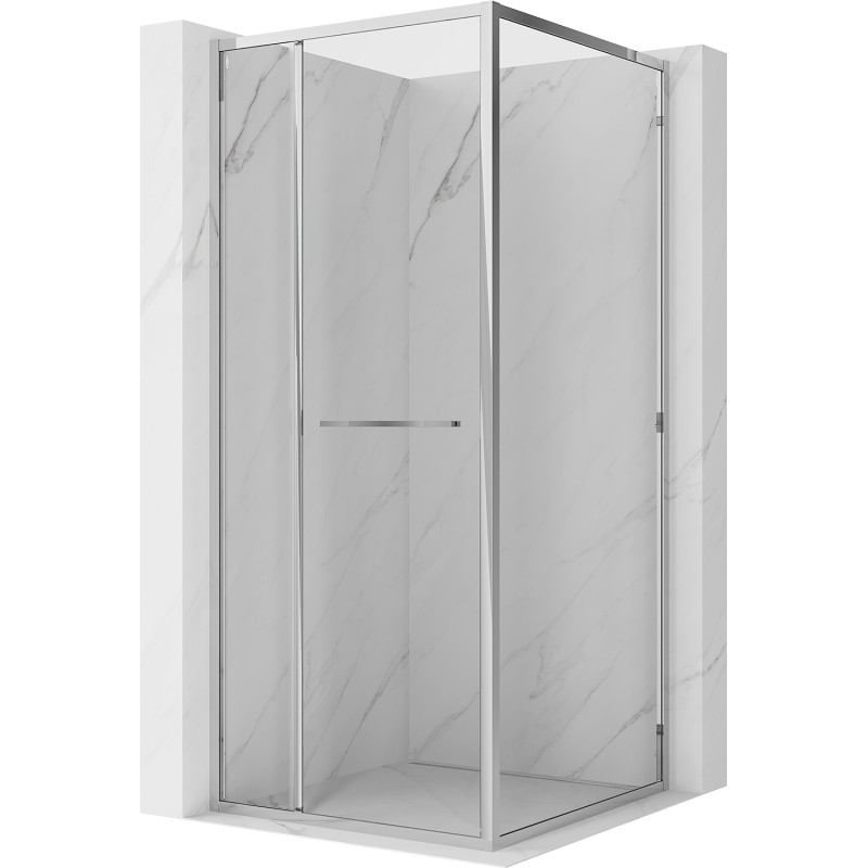 Mexen Linea cabine de douche coulissante 95 x 95 cm, transparent, chrome - 8E1-095-095-01-01