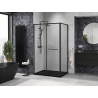 Mexen Linea cabine de douche coulissante 85 x 80 cm, transparente, noire - 8E1-085-080-70-70