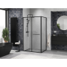 Mexen Linea cabine de douche coulissante 100 x 80 cm, transparente, noire - 8E1-100-080-70-70