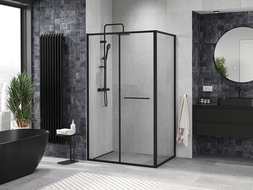 Mexen Linea cabine de douche coulissante 80 x 85 cm, transparent, noire - 8E1-080-085-70-70
