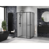 Mexen Linea cabine de douche coulissante 100 x 85 cm, transparente, noire - 8E1-100-085-70-70