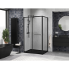 Mexen Linea cabine de douche coulissante 80 x 90 cm, transparente, noire - 8E1-080-090-70-70