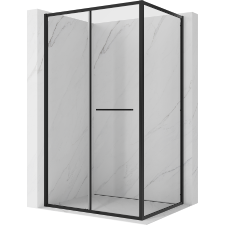 Mexen Linea cabine de douche coulissante 80 x 95 cm, transparent, noir - 8E1-080-095-70-70