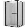 Mexen Linea cabine de douche coulissante 80 x 95 cm, transparent, noir - 8E1-080-095-70-70