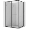Mexen Linea cabine de douche coulissante 120 x 95 cm, transparente, noire - 8E1-120-095-70-70