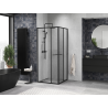 Mexen Linea cabine de douche coulissante 80 x 80 cm, transparente, noire - 8E1-080-080-70-70