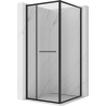 Mexen Linea cabine de douche coulissante 80 x 80 cm, transparente, noire - 8E1-080-080-70-70