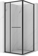 Mexen Linea cabine de douche coulissante 85 x 85 cm, transparent, noire - 8E1-085-085-70-70