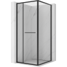 Mexen Linea cabine de douche coulissante 95 x 95 cm, transparente, noire - 8E1-095-095-70-70