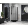 Mexen Linea cabine de douche coulissante 80 x 80 cm, transparente, noire - 8E1-080-080-70-70
