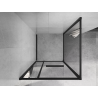 Mexen Linea cabine de douche coulissante 80 x 80 cm, transparente, noire - 8E1-080-080-70-70