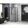 Mexen Linea cabine de douche coulissante 100 x 100 cm, transparent, noir - 8E1-100-100-70-70