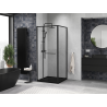 Mexen Linea cabine de douche coulissante 100 x 100 cm, transparent, noir - 8E1-100-100-70-70