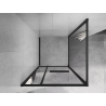 Mexen Linea cabine de douche coulissante 100 x 100 cm, transparent, noir - 8E1-100-100-70-70