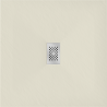 Mexen Hugo receveur de douche carré SMC 100 x 100 cm, beige, cache inox - 42691010-X