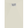 Mexen Hugo receveur rectangulaire SMC 120 x 80 cm, beige, cache inox - 42698012-X